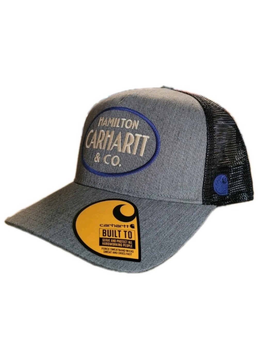Carhartt Hamilton Hat Unisex Adult Trucker Mesh Back Snapback Curved BillAH6740